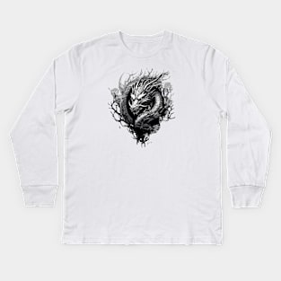 black dragon Kids Long Sleeve T-Shirt
